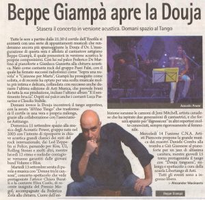 Gazzetta d’Asti 9 Settembre 2011