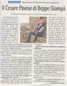 Gazzetta d’Asti 26 Ottobre 2012